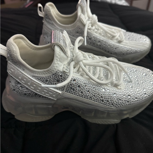 Steve Madden Shoes - Steve Madden White Rhinestone Sneakers